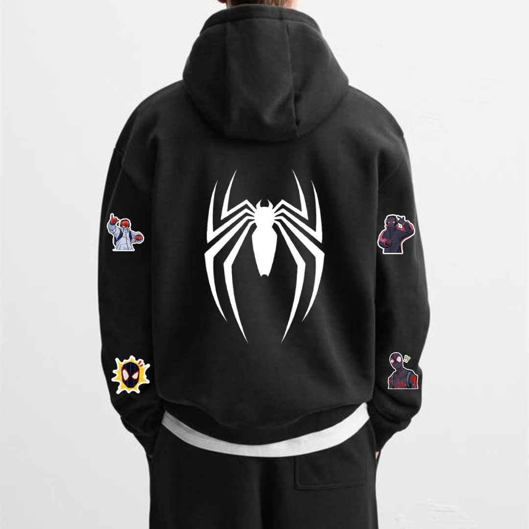 SPIDERMAN Black Hoodie: Ultra-Soft & Premium