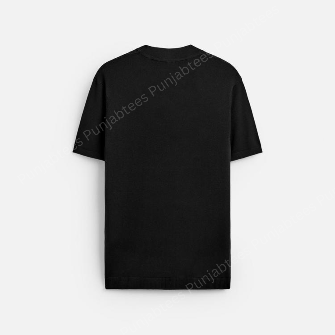 Ultra-Soft Premium 'Sardai' Edition Off-Shoulder Tee - Black Khalsa